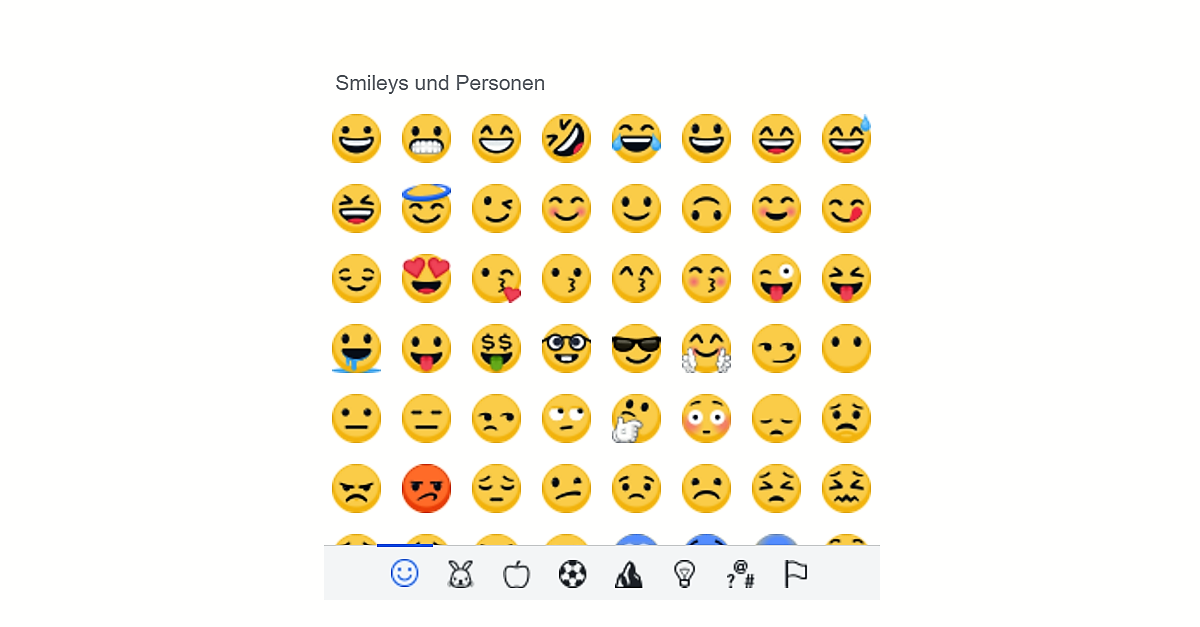 Neue Emojis in Gefühle bei Facebook einbauen