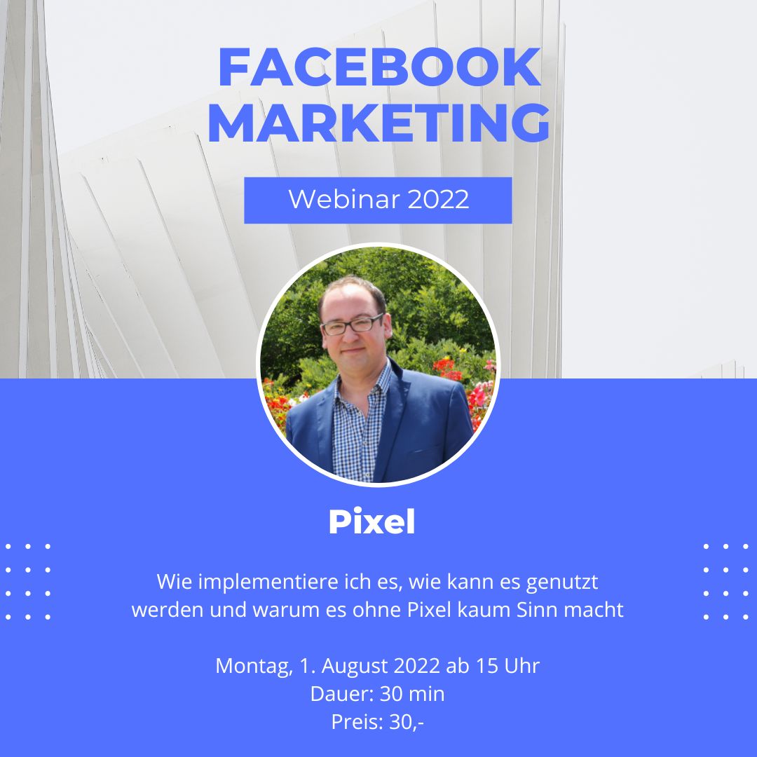 Facebook Webinar: Der Facebook Pixel und die Conversion API